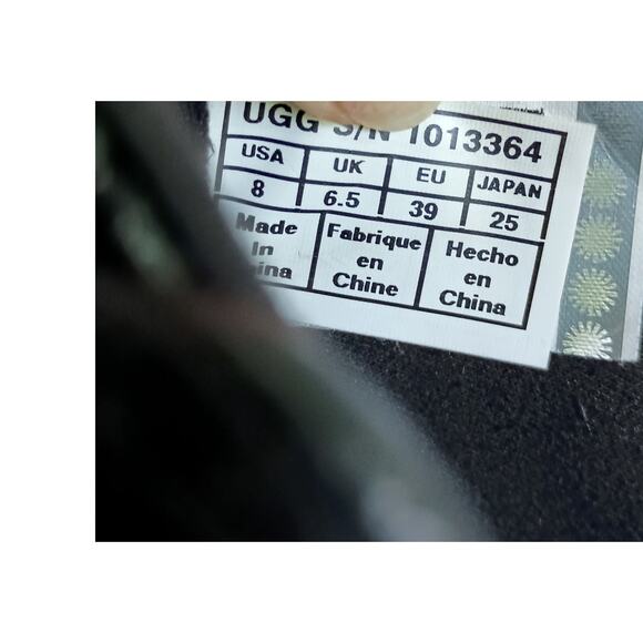 Ugg Deaven Croco Embossed Leather Women's Sneaker Size 8 - Picture 10 of 11